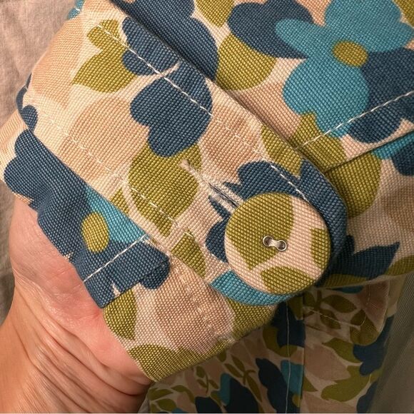 Old Navy floral pea coat 🌺 lined 🌺 excellent condition 🌺 small - Picture 5 of 10